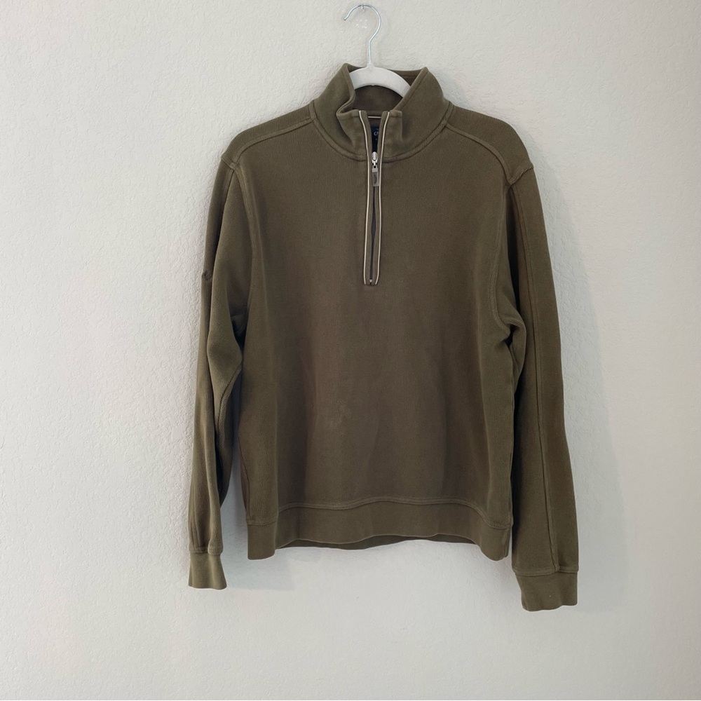 Callaway Golf X Series Ribbed Pull Over 3/4 Zip Up Mens Size Medium Sweater